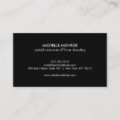 シルバーグリッター名刺まつげ 名刺 (裏面)