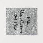 シルバーグリッター周年記念撮影ブース タペストリー (正面(横))