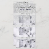 シルバーグリッター大理石グラデーションサロン価格表 (正面/裏面)