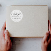 シルバーグリッター感謝していが君の結婚心を ラウンドシール