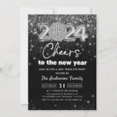 シルバーグリッター新年のイブパーティー2024 招待状 (正面)