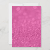 シルバーグリッター書道誕生日 招待状 (裏面)