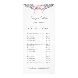 シルバーグリッター枠ピンクボウ価格表 ラックカード