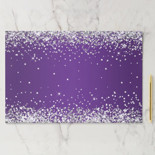 シルバーグリッター王室のパープルグラデーション ペーパーパッド (インサイチュ)