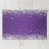 シルバーグリッター王室のパープルグラデーション ペーパーパッド (正面)