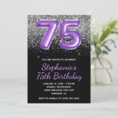 シルバーグリッター王室のブラックパープル75 招待状 (スタンド正面)