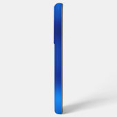 シルバーグリッター王室のブルーフォイルガーリーシグネチャー SAMSUNG GALAXYケース (裏面横)