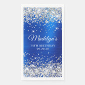 シルバーグリッター王室のブルーフォイル75誕生日 (正面)