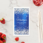 シルバーグリッター王室のブルーフォイル75誕生日 (インサイチュ)