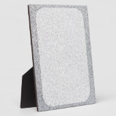 シルバーグリッター空白のテンプレート フォトプラーク (側面)