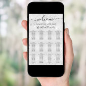 シルバーグリッター結婚ダスト座席表 ポスター