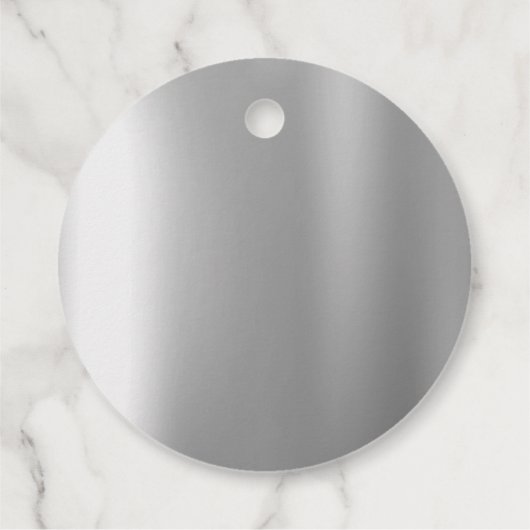 シルバーグリッター結婚ドリップ フェイバータグ (裏面)