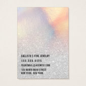 シルバーグリッター虹色イヤリングネックレスディスプレイ (裏面)