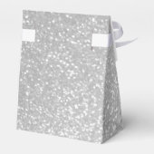 シルバーグリッター高級スタイル結婚式の引き出物ボックス フェイバーボックス (裏面サイド)