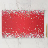 シルバーグリッター鮮やかな赤グラデーション ペーパーパッド (インサイチュ)