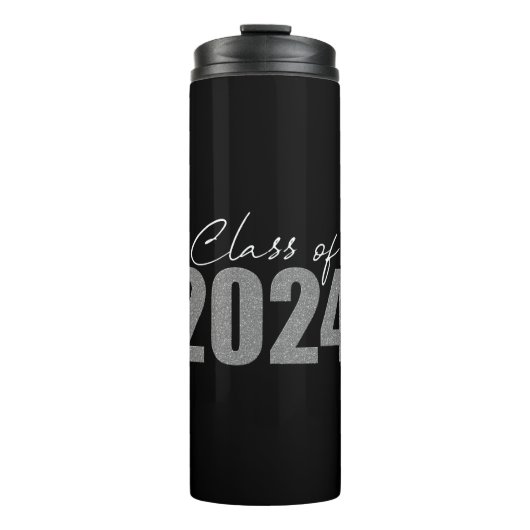 シルバーグリッター2024年クラス タンブラー (正面)