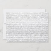 シルバーグリッター2024年大晦日パーティー 招待状 (裏面)