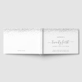 シルバーグリッター21歳の誕生日パーティー ゲストブック (全面)