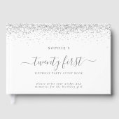 シルバーグリッター21歳の誕生日パーティー ゲストブック (正面)