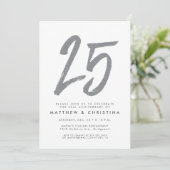 シルバーグリッター25周年パーティー招待状 招待状 (スタンド正面)