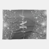 シルバーグリッター キッチンタオル (横)