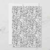 シルバーグリッター&ジュエルボウキンセアニェラ 招待状 (裏面)