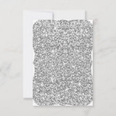 シルバーグリッター ダイヤモンドハート 返信カード (裏面)