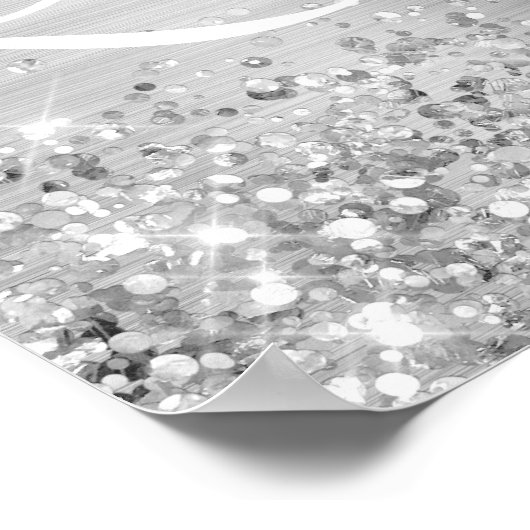 シルバーグリッター&フォイルキンセアニェラウェルカム ポスター (角)