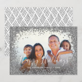 シルバーグリッター フォトフレーム シーズンカード (正面/裏面)
