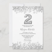 シルバーグリッター&フォトボーイズ2nd誕生日パーティー 招待状 (裏面)