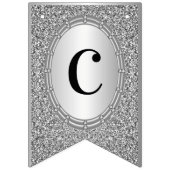 シルバーグリッター フレーム バンティング フラッグ (第1の旗)