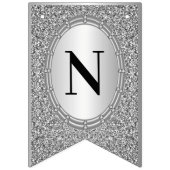 シルバーグリッター フレーム バンティング フラッグ (第3の旗)