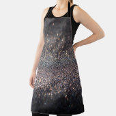 シルバーグリッター：ブラック《写真》ぼけ味クリスマス エプロン (インサイチュ)