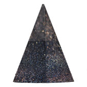 シルバーグリッター:ブラック《写真》ぼけ味クリスマス パーティーハット (裏面)