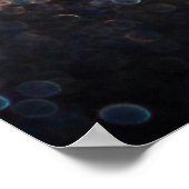 シルバーグリッター：ブラック《写真》ぼけ味クリスマス ポスター (角)