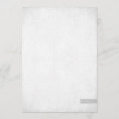 シルバーグリッター メニューカード メニュー (裏面)