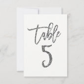 シルバーグリッター モダンスクリプト テーブルナンバー 5 (裏面)