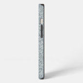 シルバーグリッター モノグラム iPhoneケース (左側面)