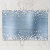 シルバーグリッター ライトブルー ホイル ペーパーパッド (正面)