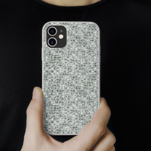 シルバーグリッター iPhone 11 ケース