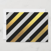 シルバーグリッターAny Ageフォト誕生日招待状 招待状 (裏面)