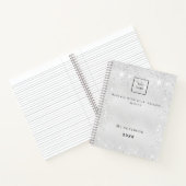 シルバーグリッターQRコードビジネスロゴプロモーション ノートブック (内部)