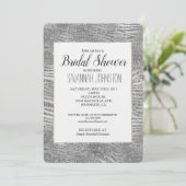 シルバーグリッツゼブラプリントブライダルシャワー 招待状 (スタンド正面)