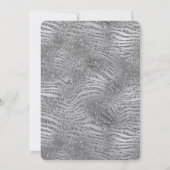 シルバーグリッツゼブラ柄 招待状 (裏面)