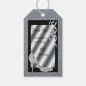 シルバーグリティスティレット&ストリーマー18誕生日 ギフトタグ (裏面)