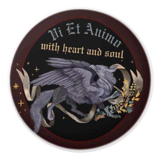 シルバーグリフィンクラシック セラミックノブ (正面)