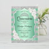シルバーグリーンエレガントキンセアニェラ 招待状 (スタンド正面)
