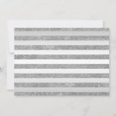 シルバーグリーンキンセアニェラパーティーと写真 招待状 (裏面)