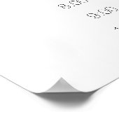 シルバーグリーンフローラス結婚スケジュールポスター ポスター (角)