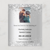 シルバーグリーンフローラ写真Save the Date 結婚's (裏面)